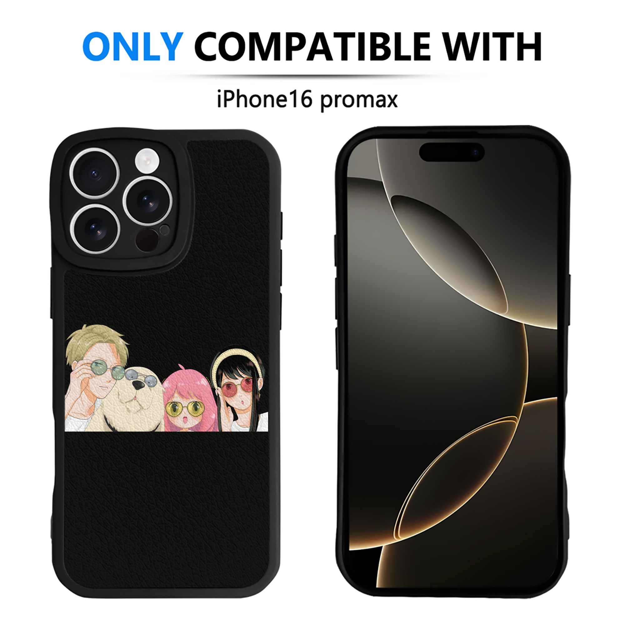 （画像用） SPY×FAMILY间谍家家酒 【iPhone 16シリーズ対応】シリコンスマホケース（レザー調） 材質：シリコン